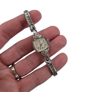 Waltham Ladies Vintage Cocktail Watch in Silver
