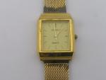 Gold Tone Vintage Helbros Quartz Dress Watch