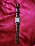 Rare Seiko Slim Tank Vintage Men's Leather Watch