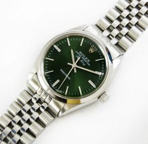 Rolex Air-King Automatic Green Dial Steel Watch