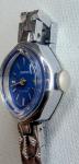 Vintage Benrus Women's Cocktail Watch with Blue Dial