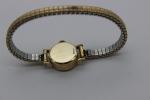 Omega Ladies Diamond Cut Crystal 14K Gold Watch