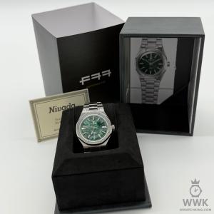Nivada Grenchen F77 Green Aventurine Watch