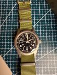 Militado Ml05 Vintage Quartz Field Watch 38mm