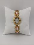 Vintage Gold Tone Ladies Dress Watch with Cameo Dial