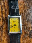 Seiko Slim Tank Quartz Men's Yellow Dial Watch