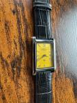 Seiko Slim Tank Quartz Men's Yellow Dial Watch