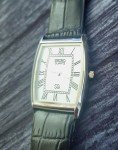 Men's Vintage Seiko Slim Silver Tank Watch
