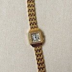 Elegant Gold Vintage Square Dial Women's Watch