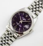Rolex Oyster Perpetual Date Purple Dial 34mm Watch