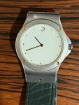 Rare 1980's Vintage Zenith Steel Watch with Band