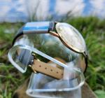 Zodiac 1950s Men's 33mm Gold Tone Watch