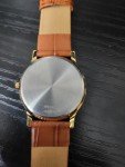 Vintage Seiko Gold & Leather Slim Men's Watch