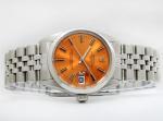 Rolex Oyster Perpetual Automatic Date Orange Dial 34mm