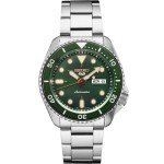 Seiko 5 Sports Men's Silver-Tone Vintage Watch