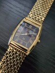 Rare Vintage Seiko Slim Gold Tank Watch