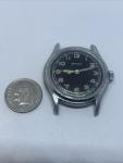 Vintage Swiss Helvetia Military Black Dial Watch
