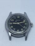 Vintage Swiss Helvetia Military Black Dial Watch