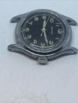 Vintage Swiss Helvetia Military Black Dial Watch