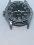 Vintage Swiss Helvetia Military Black Dial Watch