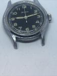 Vintage Swiss Helvetia Military Black Dial Watch