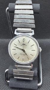 Westclox Men’s 21 Jewel Mechanical Watch Silver Dial