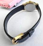 Timex Vintage Gold Oval Black Dial Women's Watch