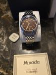 Nivada Grenchen 38mm Automatic Tropical Dial Watch