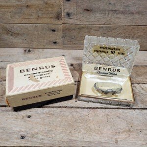 Art Deco Benrus Diamond Gold Vintage Women's Watch