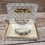 Art Deco Benrus Diamond Gold Vintage Women's Watch