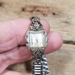 Art Deco Benrus Diamond Gold Vintage Women's Watch