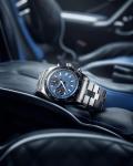 Nivada Grenchen Autochron Blue Dial 38mm Watch