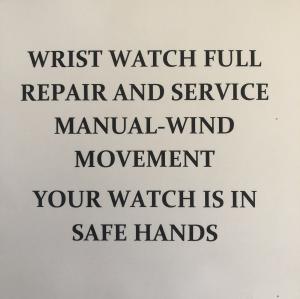 Vintage Wristwatch Repair and Service with Warranty