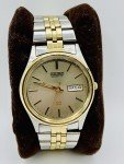 Vintage James Bond Style Two Tone Seiko Watch