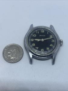 Men's Swiss Helvetia Military Black Dial Watch
