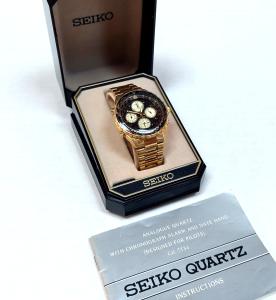 Seiko Flightmaster 7T34 Quartz Chronograph Pilot Watch