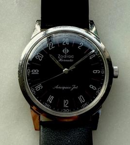 Zodiac Aerospace Jet Vintage 24-Hour Watch