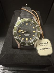 Nivada Grenchen Depthmaster Green Bezel Limited Edition