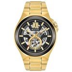 Bulova Classic Gold Tone Automatic Skeleton Watch