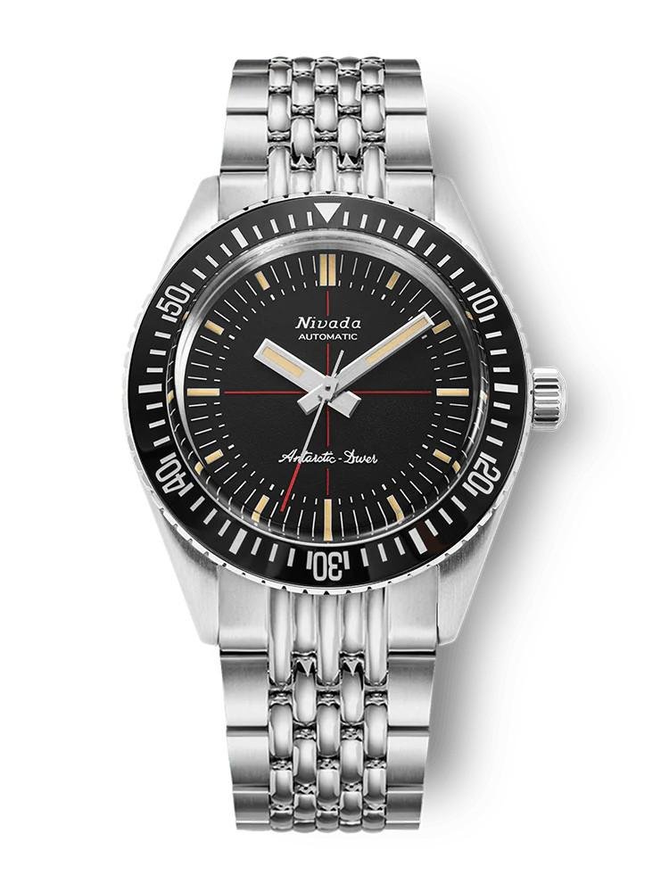 Nivada Grenchen Antarctic Diver Black Dial Watch