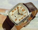 1929 Hamilton Tonneau Vintage Watch, Silver Dial
