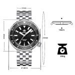 Vintage Automatic Dive Watch for Men - 1000M Waterproof