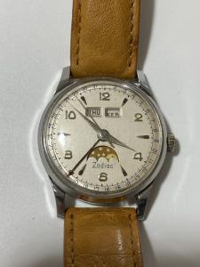 1957 Zodiac Day/Date/Moonphase Vintage Men's Watch