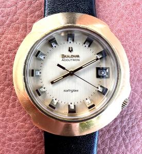 Oversize Vintage Accutron Sputnik Watch with Safirglas