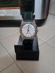 Timex Vintage Automatic Watch with Green Leather Band