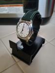 Timex Vintage Automatic Watch with Green Leather Band