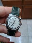 Timex Vintage Automatic Watch with Green Leather Band