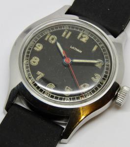 LATHAM 1940s Vintage Military Hand-Wind Watch
