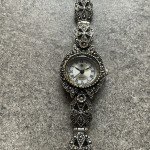 Art Deco Sterling Silver & Marcasite Women's Watch