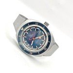 Vintage Aquadive Automatic Dive Watch 38mm Blue
